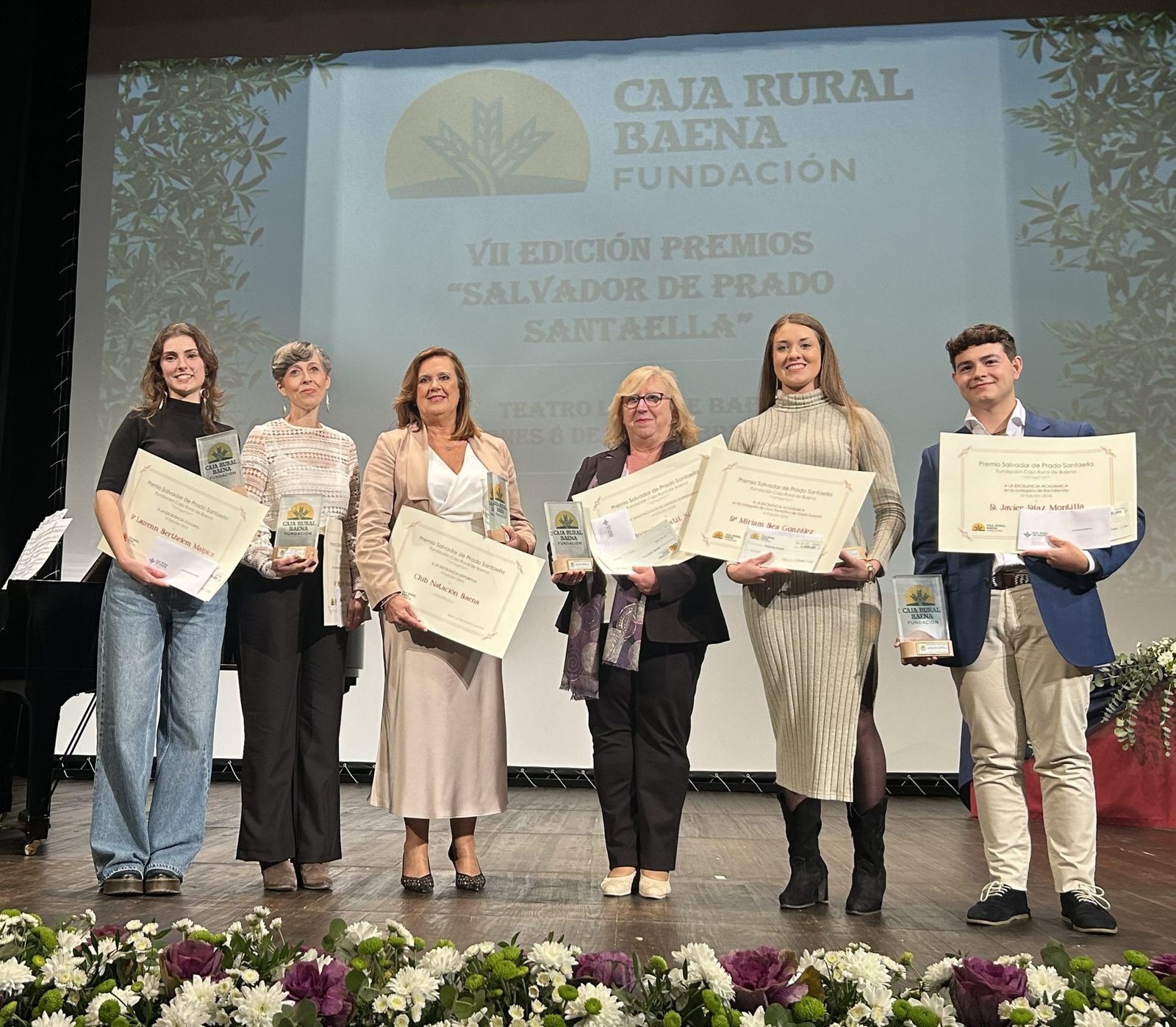 La Fundación Caja Rural de Baena entrega 9.000 euros en sus VII Premios Salvador de Prado Santaella a la excelencia