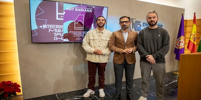 La Diputación atrae a muralistas a Baena de la mano del baenense Sake y la II Residencia de Artistas Art Baniana