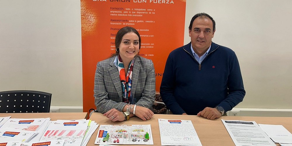 Manuel Párraga y Marina Santiago, ganadores de los concursos de dibujo y redacción de Uneba