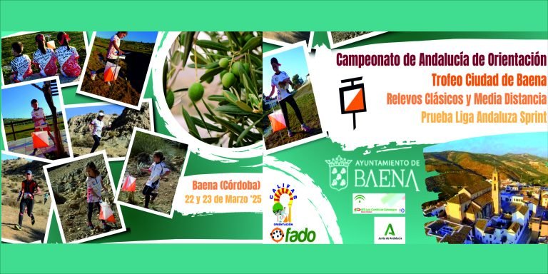 Baena acogerá el Campeonato de Andalucía de Orientación Deportiva los días 22 y 23 de marzo