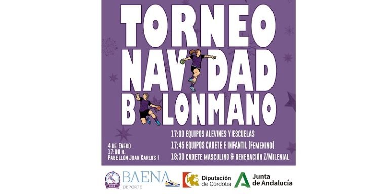 Sábado multideportivo en Baena con Torneo de Navidad de balonmano y derbi local en la Liga de Veteranos de fútbol