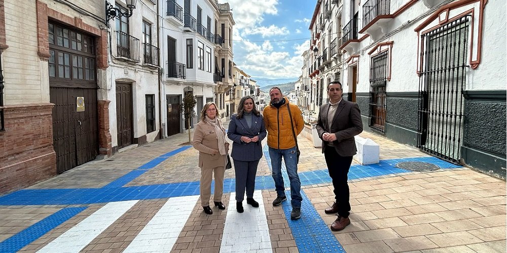 El Ayuntamiento de Baena abre al tráfico la calle Torre Isunza tras las obras de reurbanización