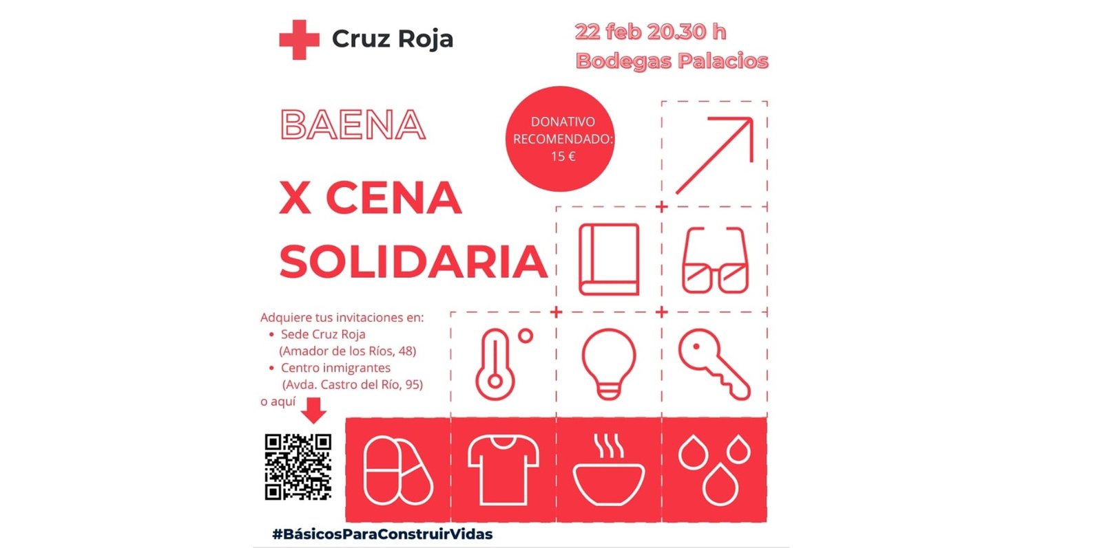 Cruz Roja celebra en Baena su tradicional cena solidaria
