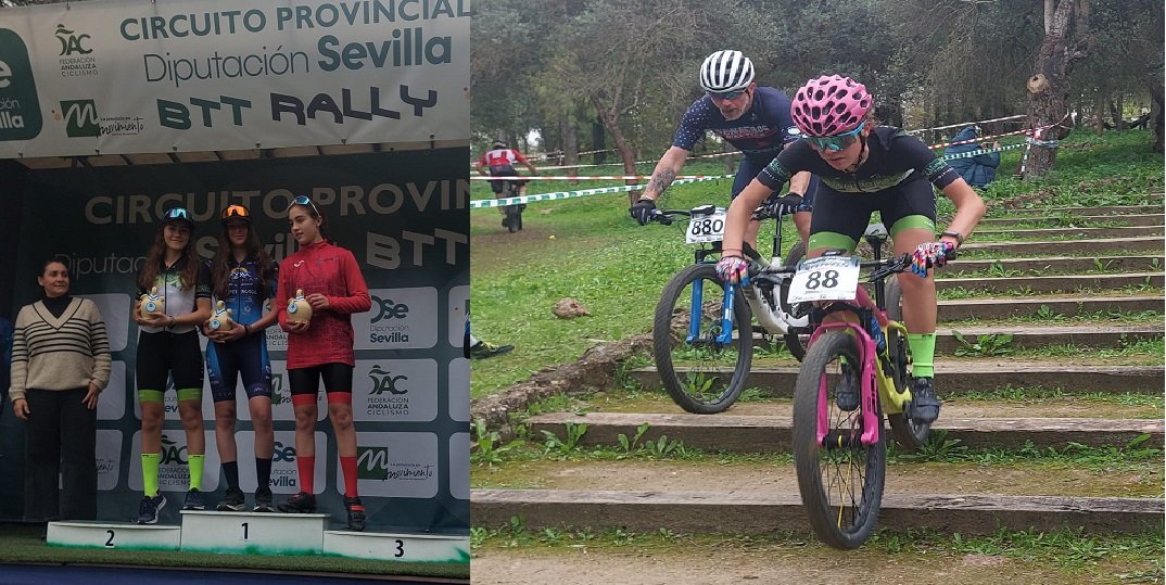La ciclista baenense Elena Pavón a un paso de proclamarse campeona cadete del Circuito Diputación de Sevilla BTT Rally