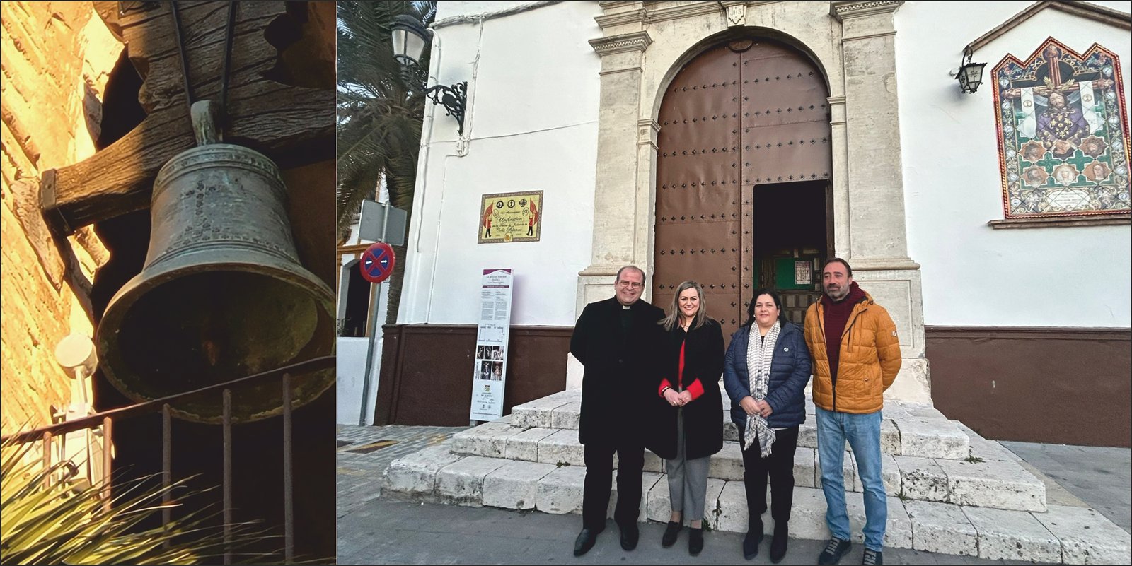 La campana de la iglesia de Santa Marina vuelve a repicar 40 años después