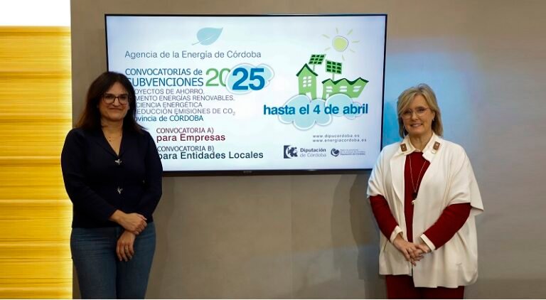 Diputación abre la convocatoria de ayudas para proyectos de ahorro y eficiencia energética de ayuntamientos y empresas