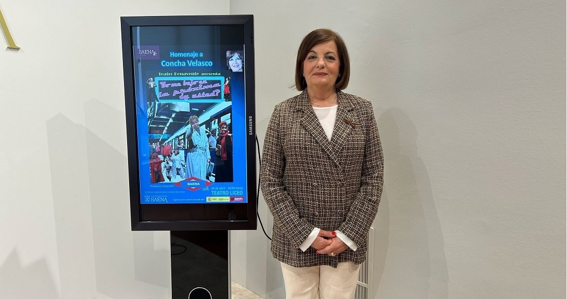 Baena homenajeará a Concha Velasco el próximo 26 de abril en el Liceo