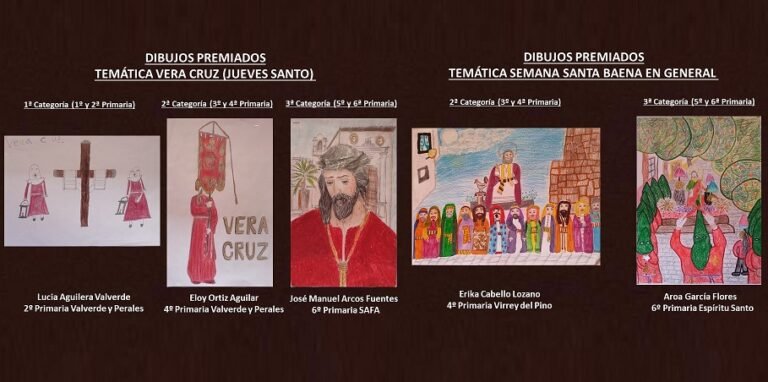 La Vera Cruz da a conocer los dibujos ganadores del XII Concurso memorial ‘Mari Ángeles Carreras Gálvez’