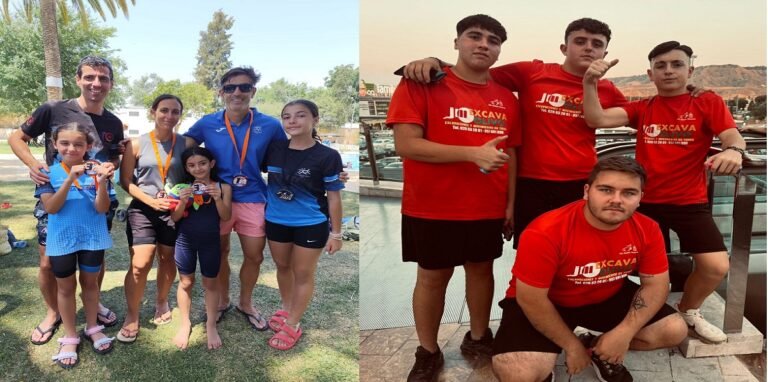 Exhibición de calidad del deporte baenense con numerosas medallas en triatlón y petanca