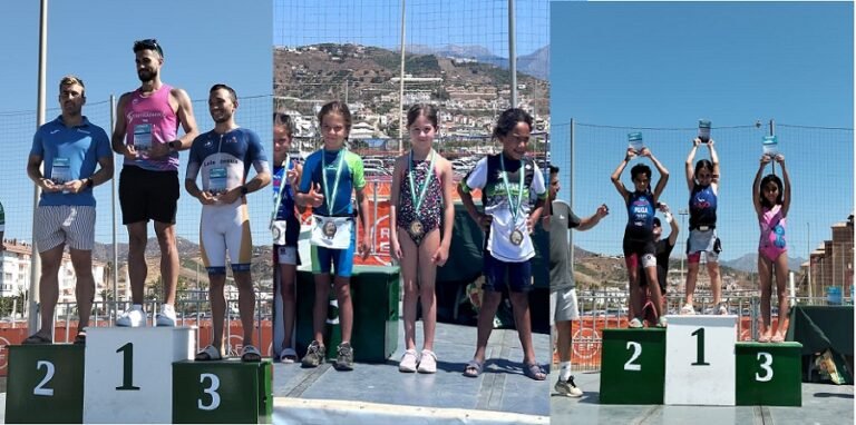 El deporte baenense se cuelga tres medallas de “presente y futuro” en el XI Acuatlón ‘Villa de Torrox’