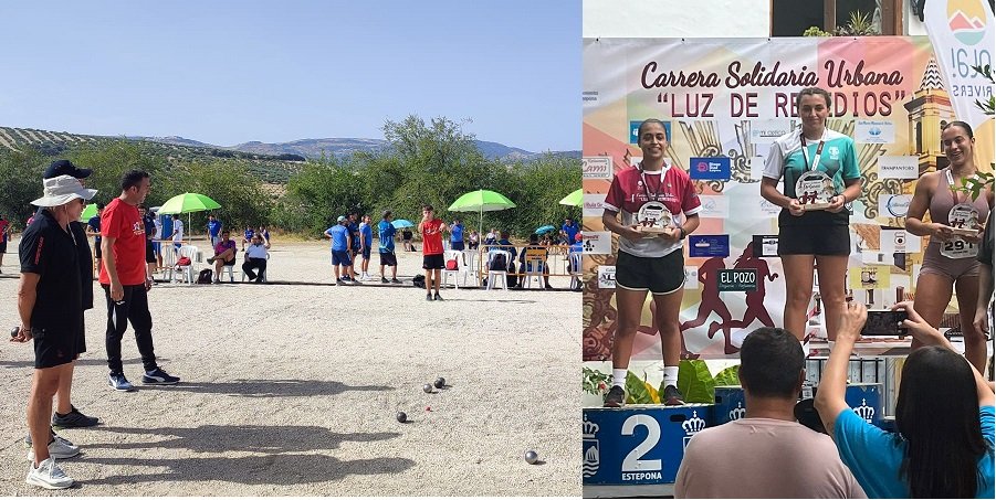 Fin de semana con protagonismo para la petanca y el Club Triatlón Baena