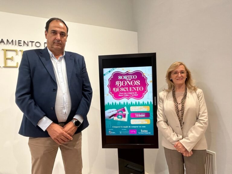 El Ayuntamiento y Uneba inician la tradicional campaña de bonos comercio de Navidad