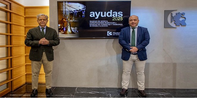 La Diputación de Córdoba pone en marcha una nueva línea de ayudas que llegará a 110 bandas y agrupaciones musicales