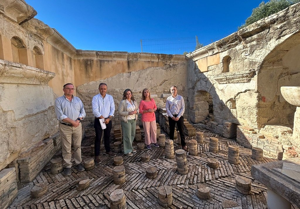 Las obras de cubrición de las termas de Torreparedones estarán finalizadas para principios de 2026