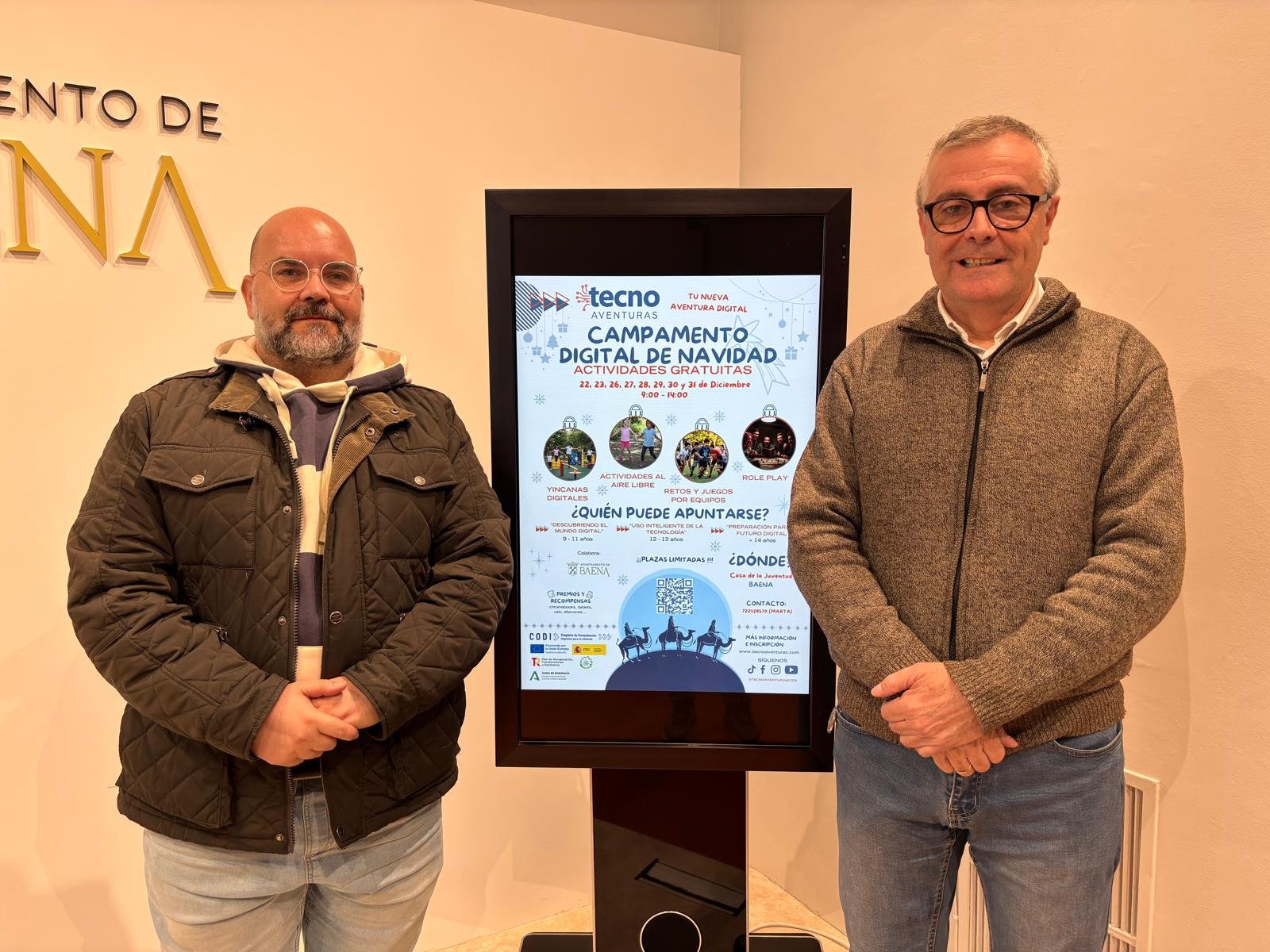 Baena impulsa el futuro digital de los jóvenes con el campamento navideño gratuito ‘Tecnoaventuras’