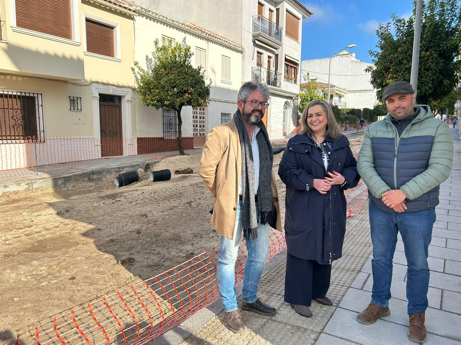 Las lluvias de las últimas semanas impiden la finalización de las obras de la calle Catedrático Alcalá Santaella