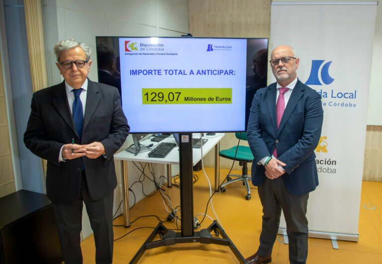 La Diputación transfiere al Ayuntamiento de Baena 4,6 millones en concepto de anticipo de recaudación