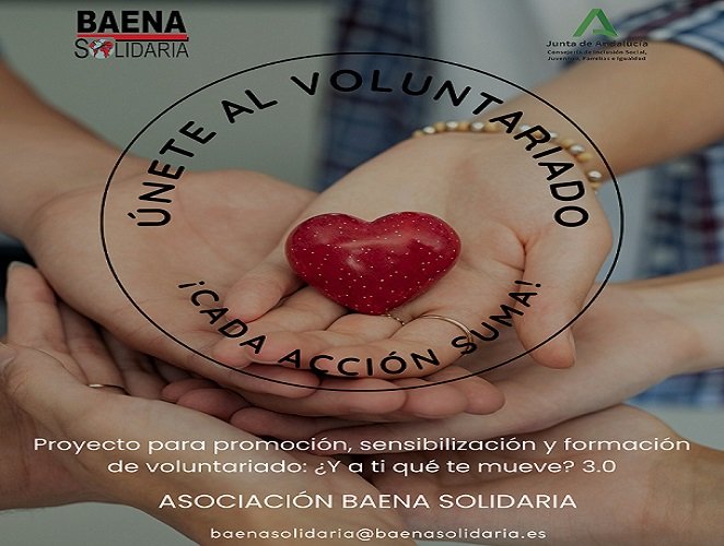 Baena Solidaria presenta su nuevo programa de voluntariado de acción social