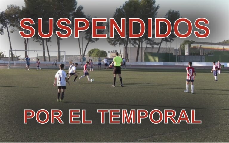 Suspendidas todas las competiciones de liga por las inclemencias meteorológicas