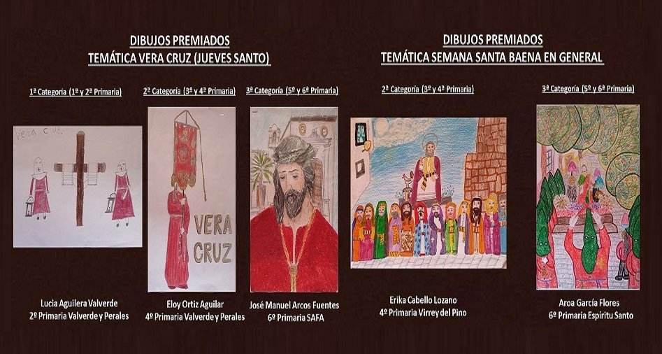 La Hermandad de la Vera Cruz convoca el XIII Concurso de Dibujo Cofrade ‘Mª de los Ángeles Carreras Gálvez’