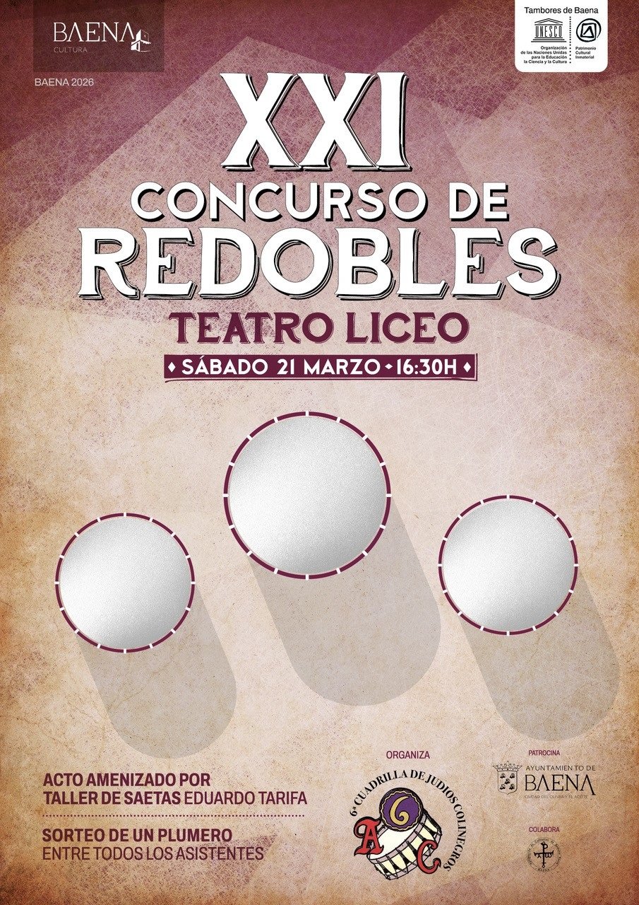 La 6ª Cuadrilla de Judíos Colinegros convoca el XXI Concurso de Redobles