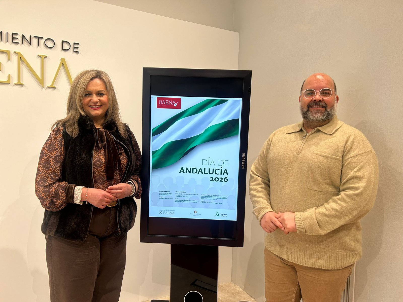 Baena presenta la programación del Día de Andalucía con reconocimientos a personas y entidades como ‘banderas’ andaluzas