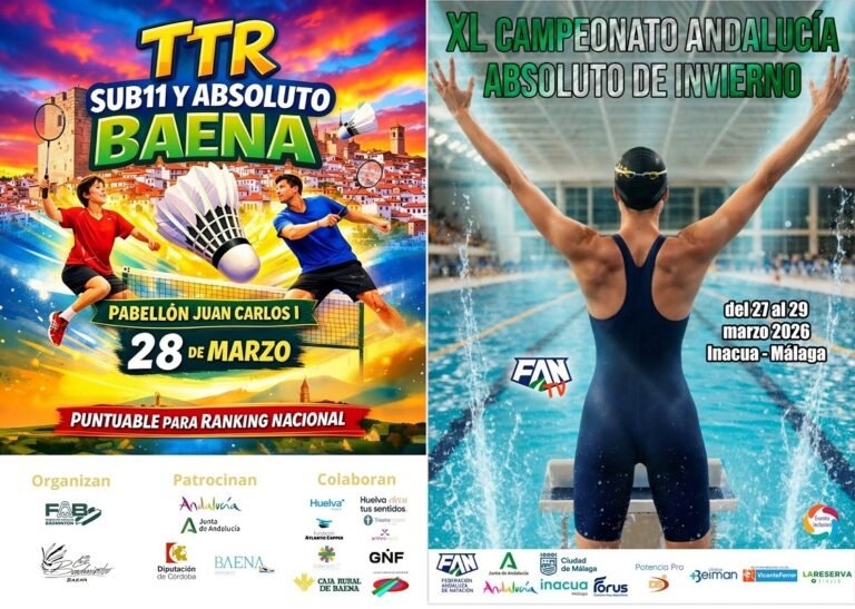 Bádminton y Natación protagonizan la agenda deportiva baenense en el paréntesis de la Semana Santa