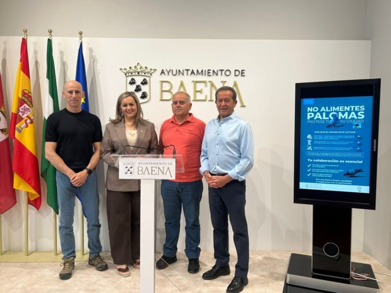 Baena impulsa un plan pionero para controlar la población de palomas con apoyo científico y ciudadano