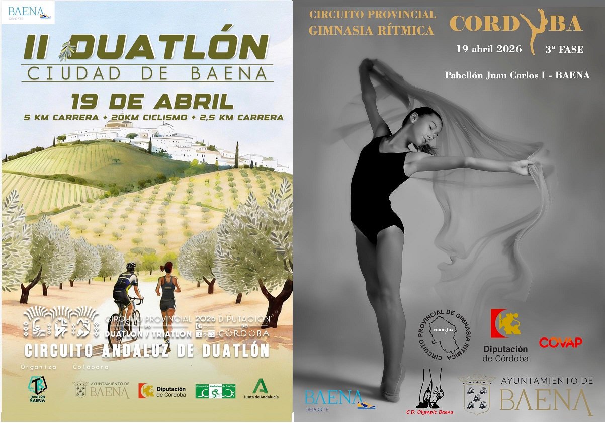 ‘Superdomingo’ deportivo en Baena con importantes citas en duatlón, gimnasia rítmica, fútbol y motociclismo