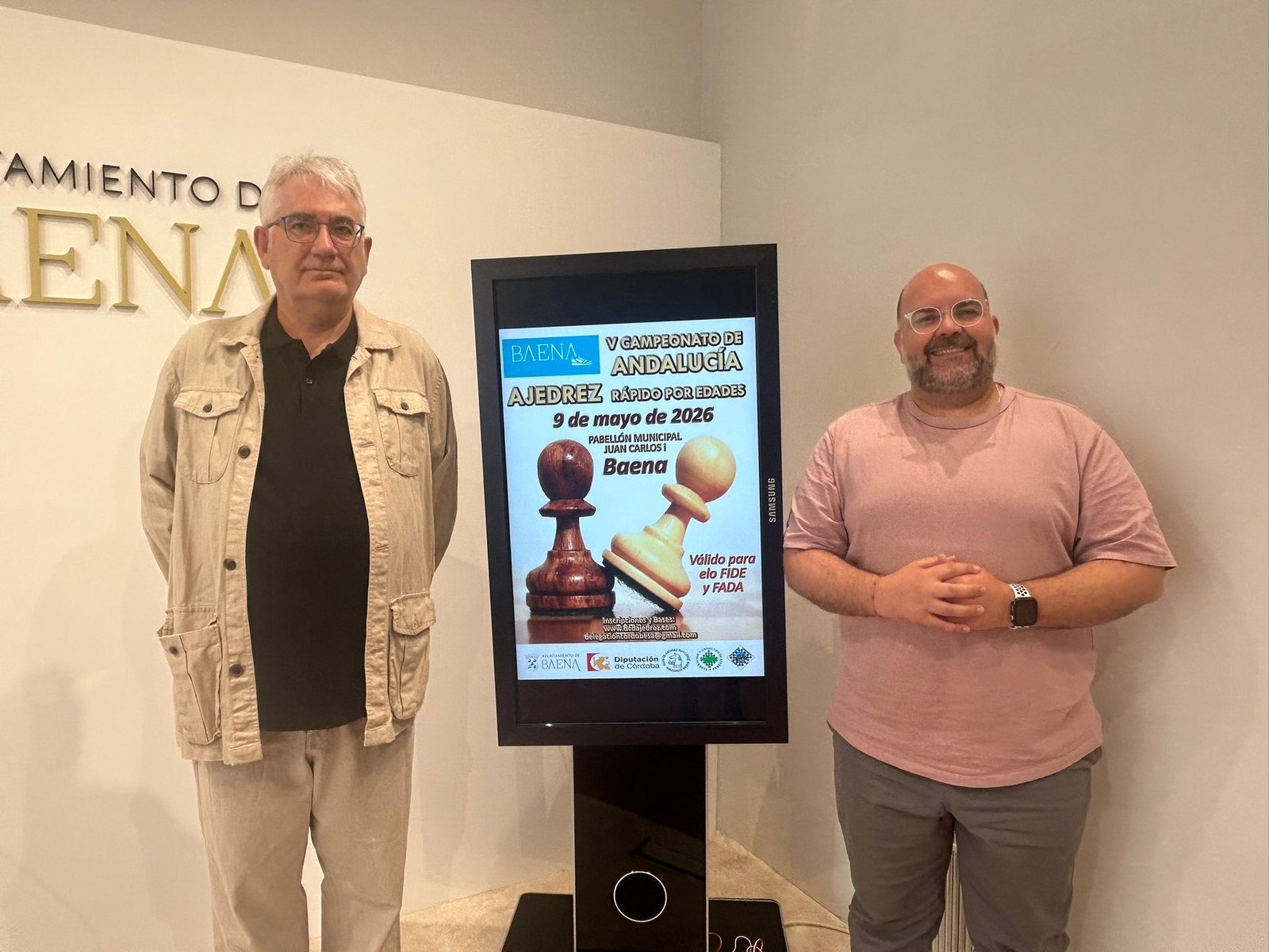 Baena acoge el V Campeonato de Andalucía de Ajedrez Rápido el próximo 9 de mayo