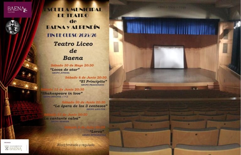 La Escuela Municipal de Teatro de Baena y Albendín programa un fin de curso con seis obras de teatro