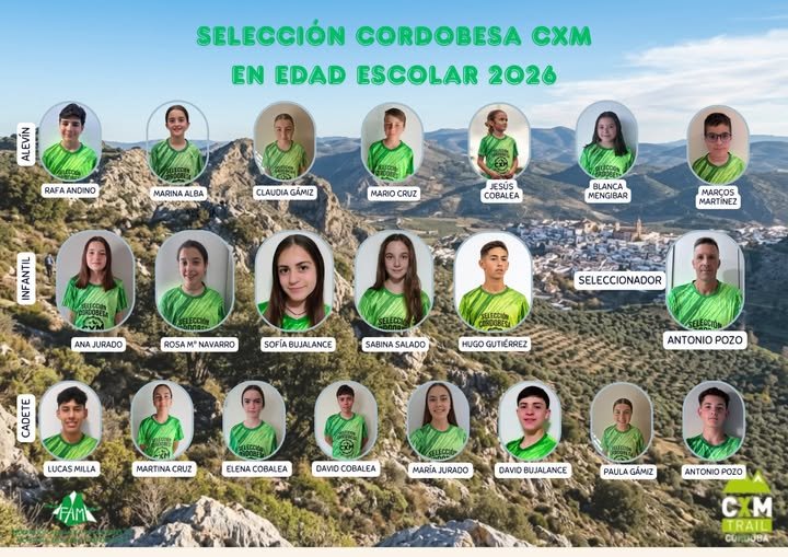 El CD Media Legua de Baena consigue para Córdoba el subcampeonato de Andalucía cadete de carreras por montaña