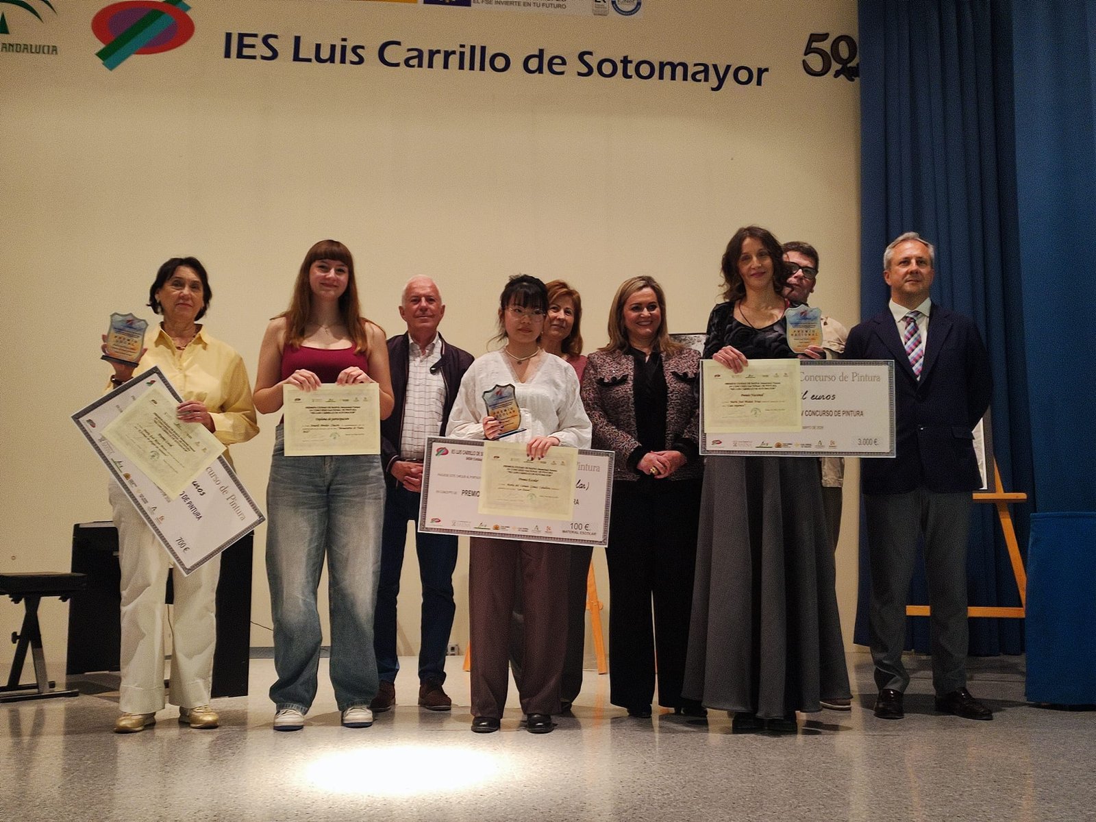 El IES Luis Carrillo de Sotomayor entrega los premios de la XV edición de su Concurso Nacional de Pintura