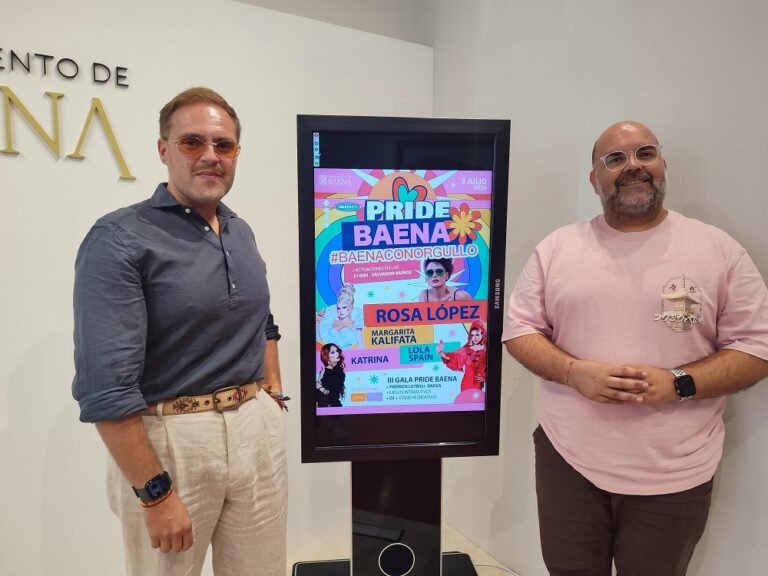 El Ayuntamiento de Baena presenta la III Gala del Orgullo con Rosa López como artista invitada