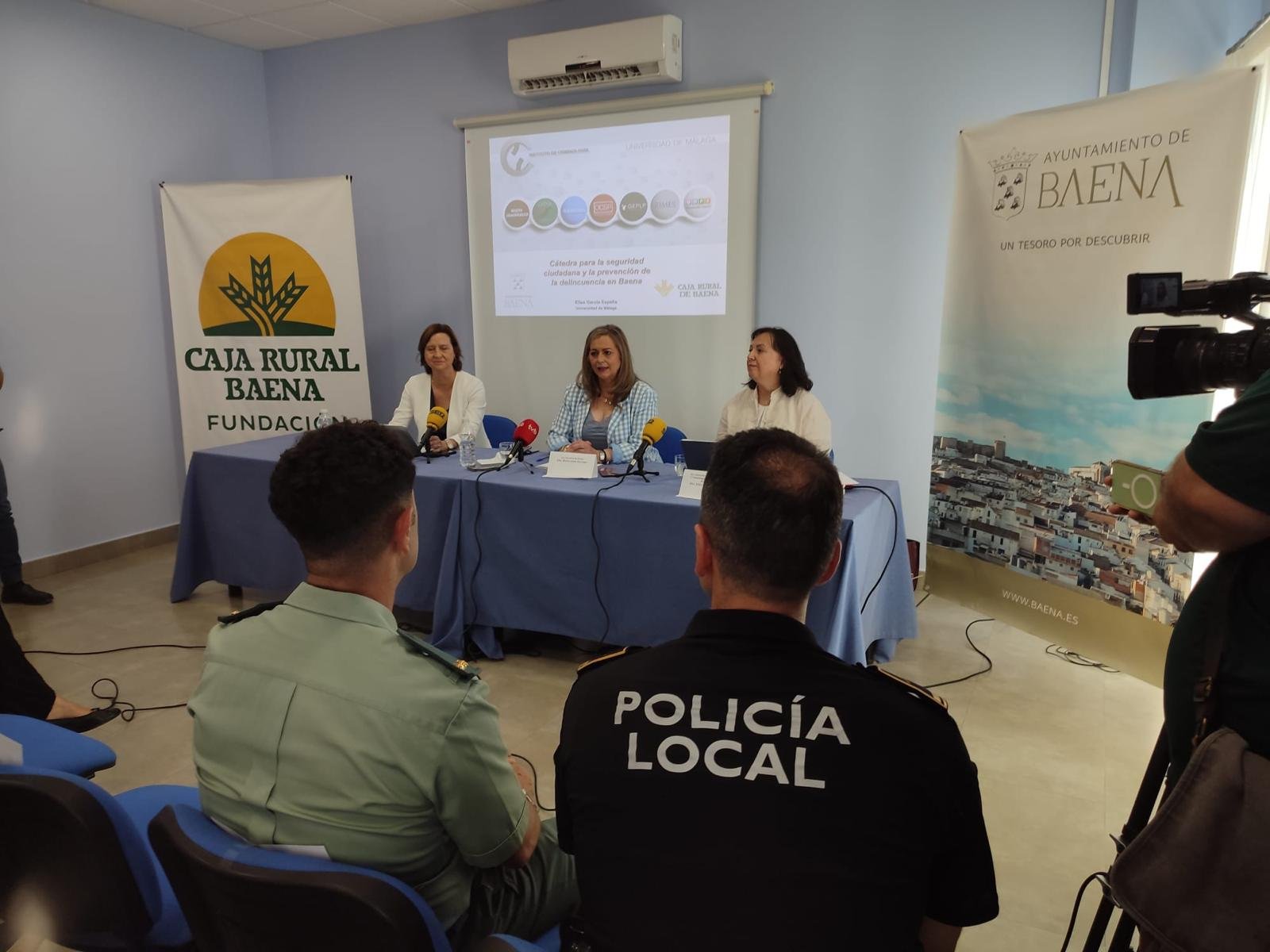 Baena impulsa una cátedra pionera para mejorar la seguridad ciudadana