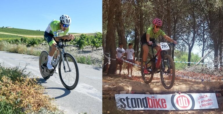 Carlos Tienda y Elena Pavón compiten en dos importantes citas nacionales de ciclismo en carretera y todoterreno