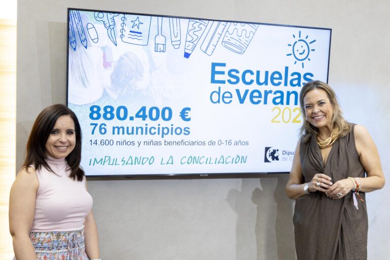 La Diputación destina más de 880.000 euros a impulsar escuelas de verano en toda la provincia para favorecer la conciliación familiar