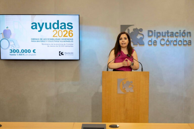 La Diputación destina 300.000 euros para mejorar la accesibilidad en viviendas de personas vulnerables