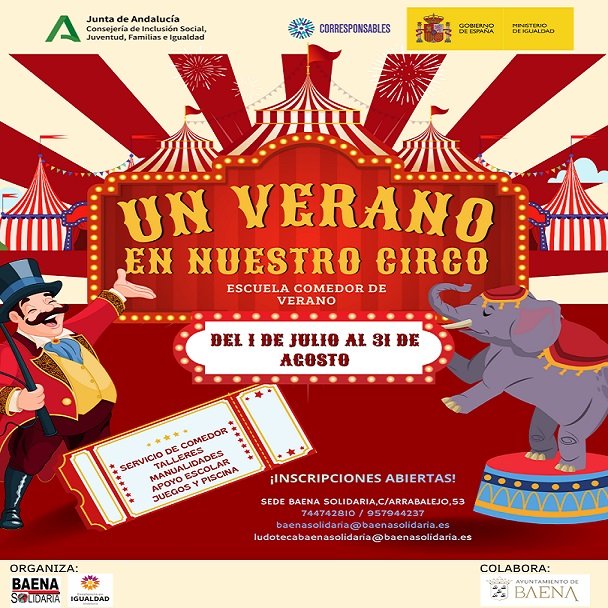 Comienza la XVI Escuela-Comedor de Verano de ‘Baena Solidaria’