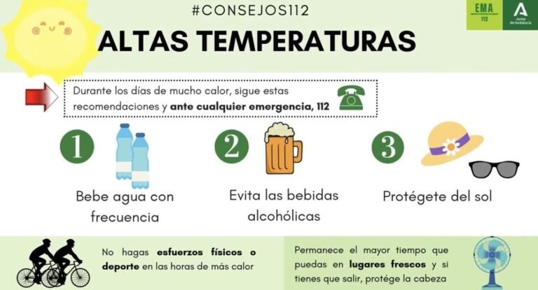 La Junta insiste en extremar la prudencia ante el nuevo aviso por ola de calor en Andalucía