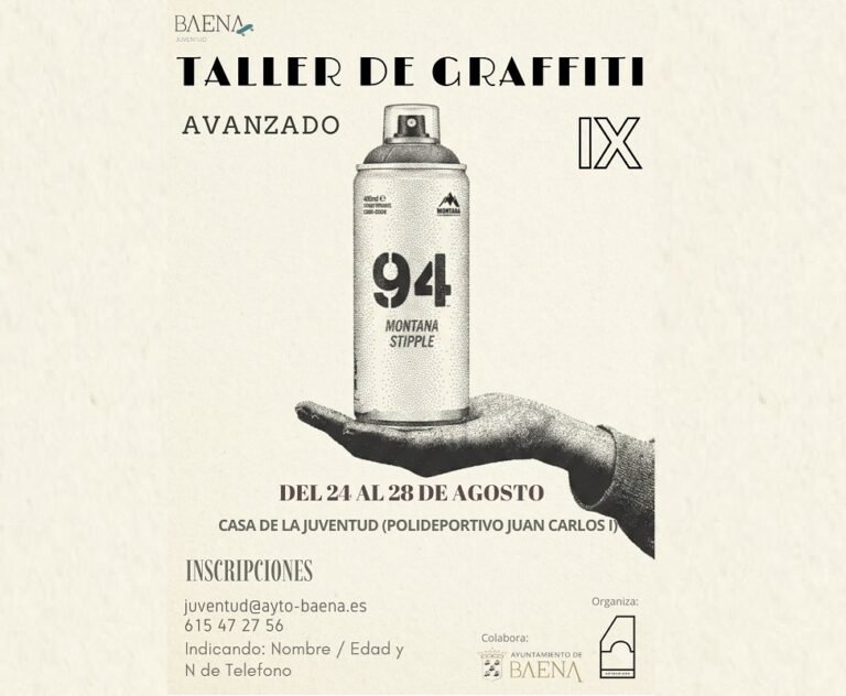 La Casa de la Juventud de Baena acogerá un taller avanzado de grafiti del 24 al 28 de agosto