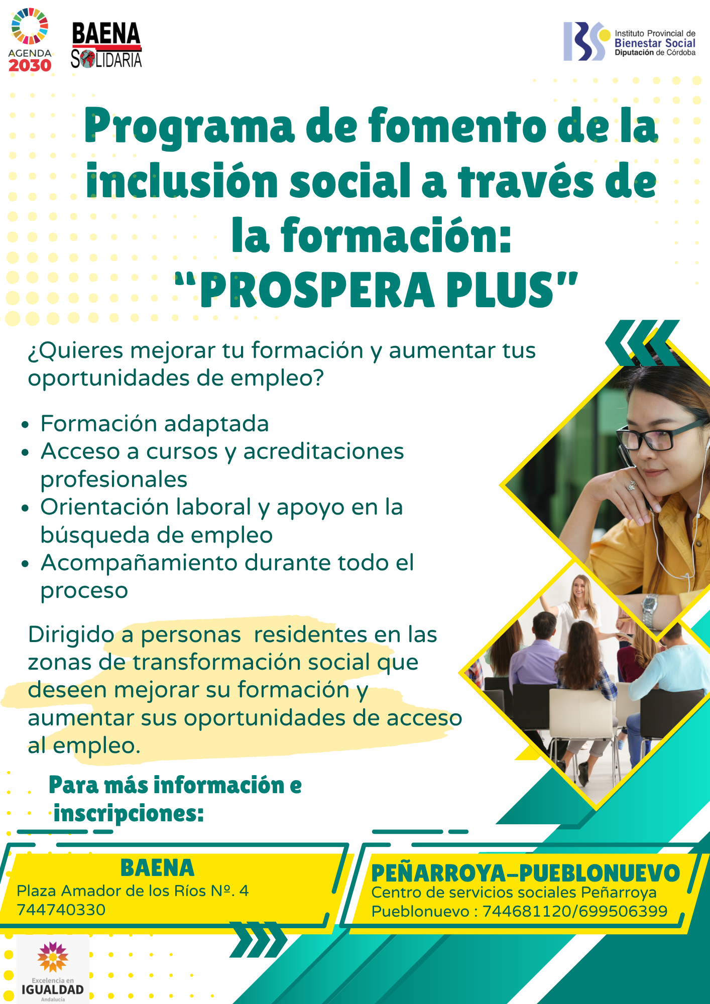 ‘Baena Solidaria’ impulsa en Baena un programa de formación para mejorar la empleabilidad y la inclusión social