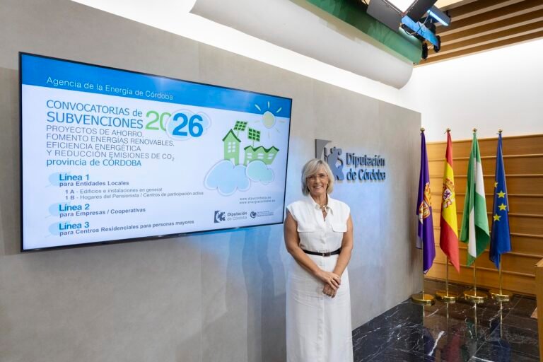 La Diputación de Córdoba incrementa hasta 1,8 millones de euros las ayudas para eficiencia y ahorro energético