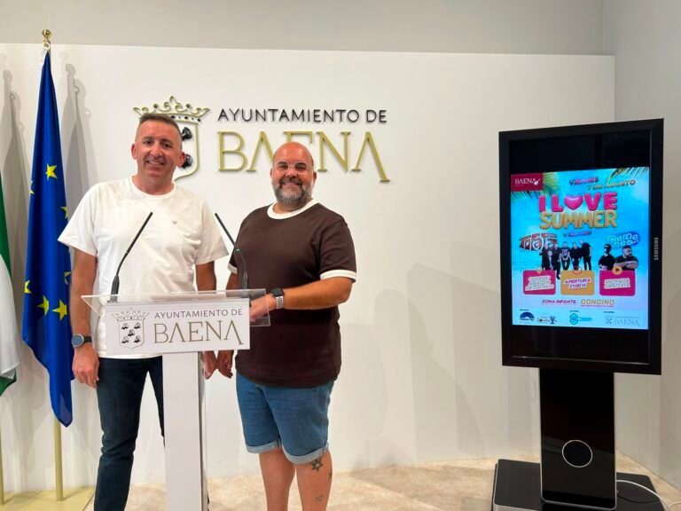 Baena celebrará el 7 de agosto la quinta edición de ‘I Love Summer’ con música, animación y entrada gratuita